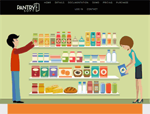 Tablet Screenshot of pantrysoft.com